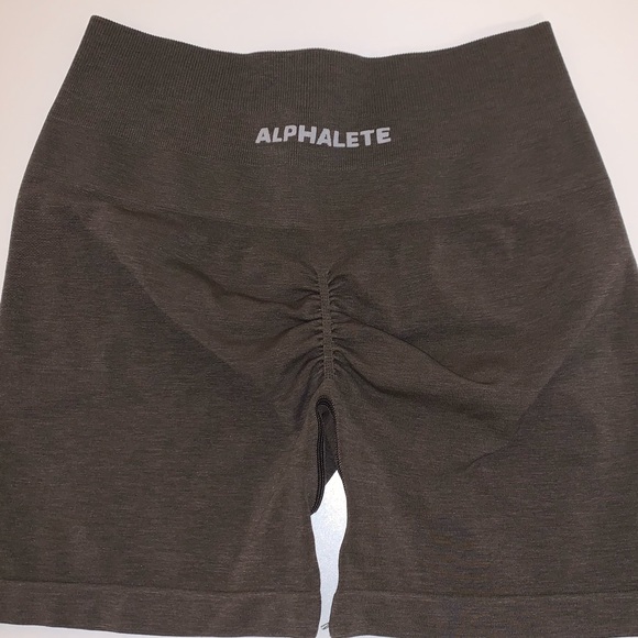 SOLD Alphalete mocha amplify shorts - Picture 3 of 3